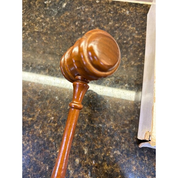 Vintage W. C. Horn, Division of The C. R. Gibson Co, Wooden Gavel EUC - Picture 4 of 7